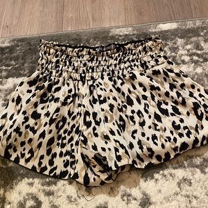 Cheetah Print Satin Shorts!!! Size XS